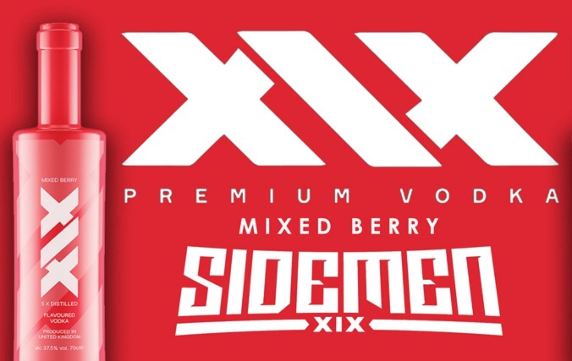 Sidemen launch their latest XIX Vodka variant (Image via jdwetherspoon.com)