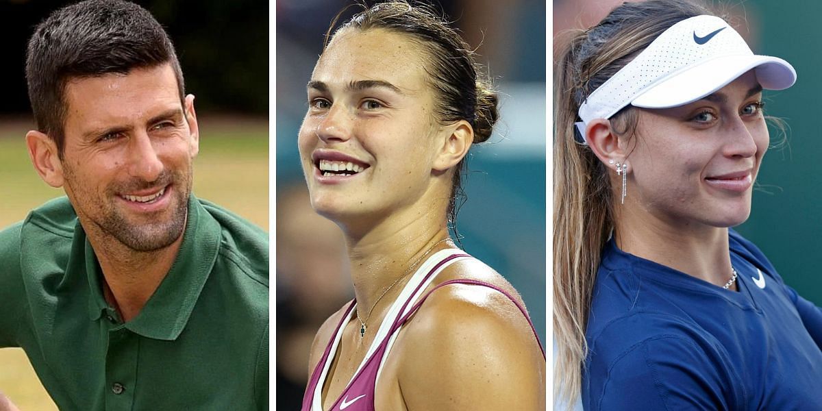 Novak Djokovic, Aryna Sabalenka, Paula Badosa