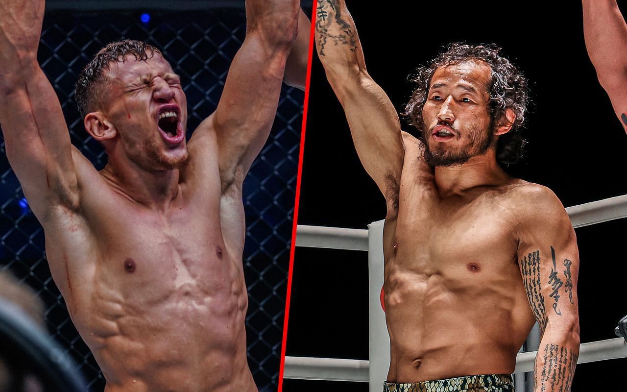 The bantamweight MMA showdown between Artem Belakh (L) and Enkh-Orgil Baatarkhuu (R) has been added to ONE Fight Night 18. -- Photo by ONE Championship 