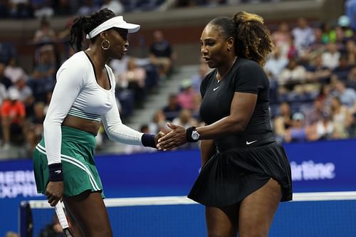 Serena Williams and Venus Williams at the US Open