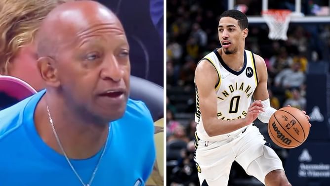 Watch: Tyrese Haliburton's father John Haliburton visibly curses out official over inbounds call