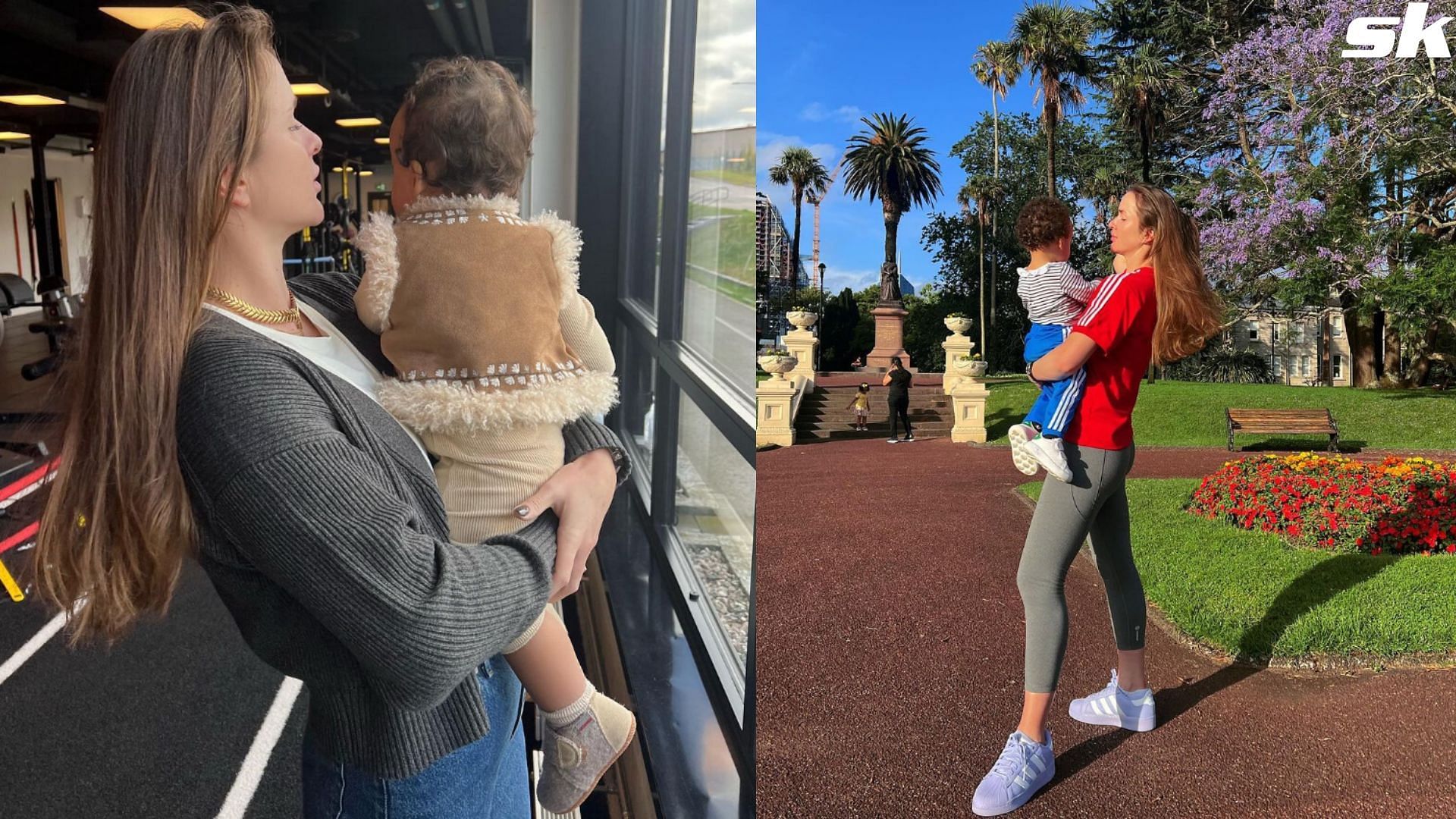 Elina Svitolina and daughter Skai - @elisvitolina, Instagram