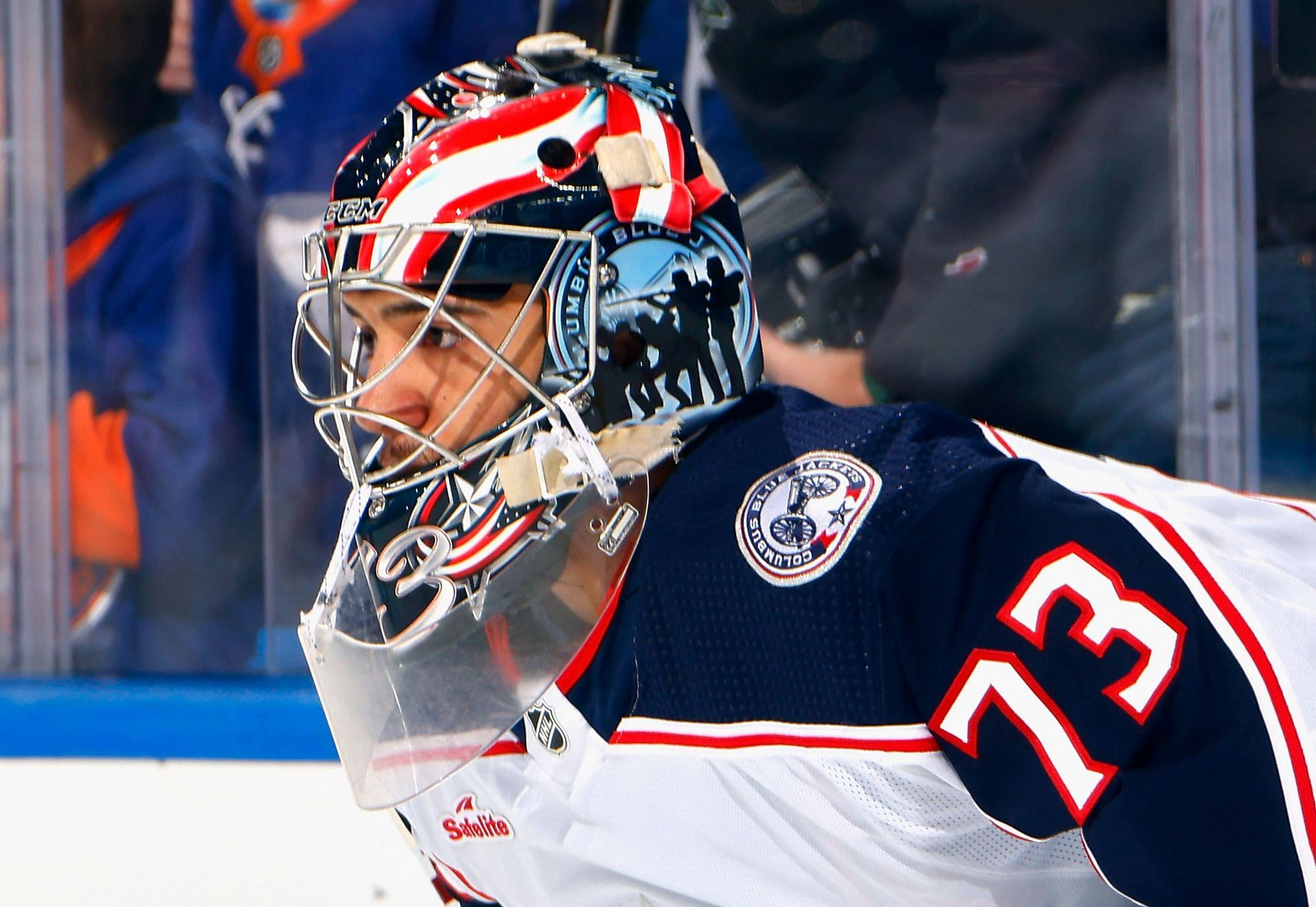 Jet Greaves of the NHL&#039;s Columbus Blue Jackets