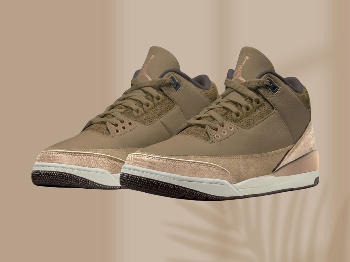 Air Jordan 3 TEX Dark Driftwood sneakers (Image via Sole Retriever)