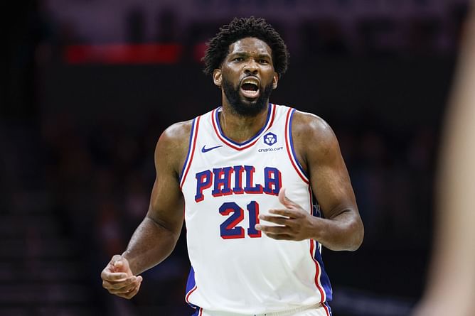 "The lights were too bright": Joel Embiid with the cheeky response after missing free throw to score 50th point