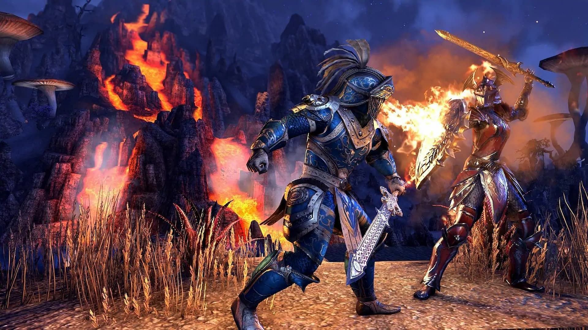 Two players dueling in The Elder Scrolls Online