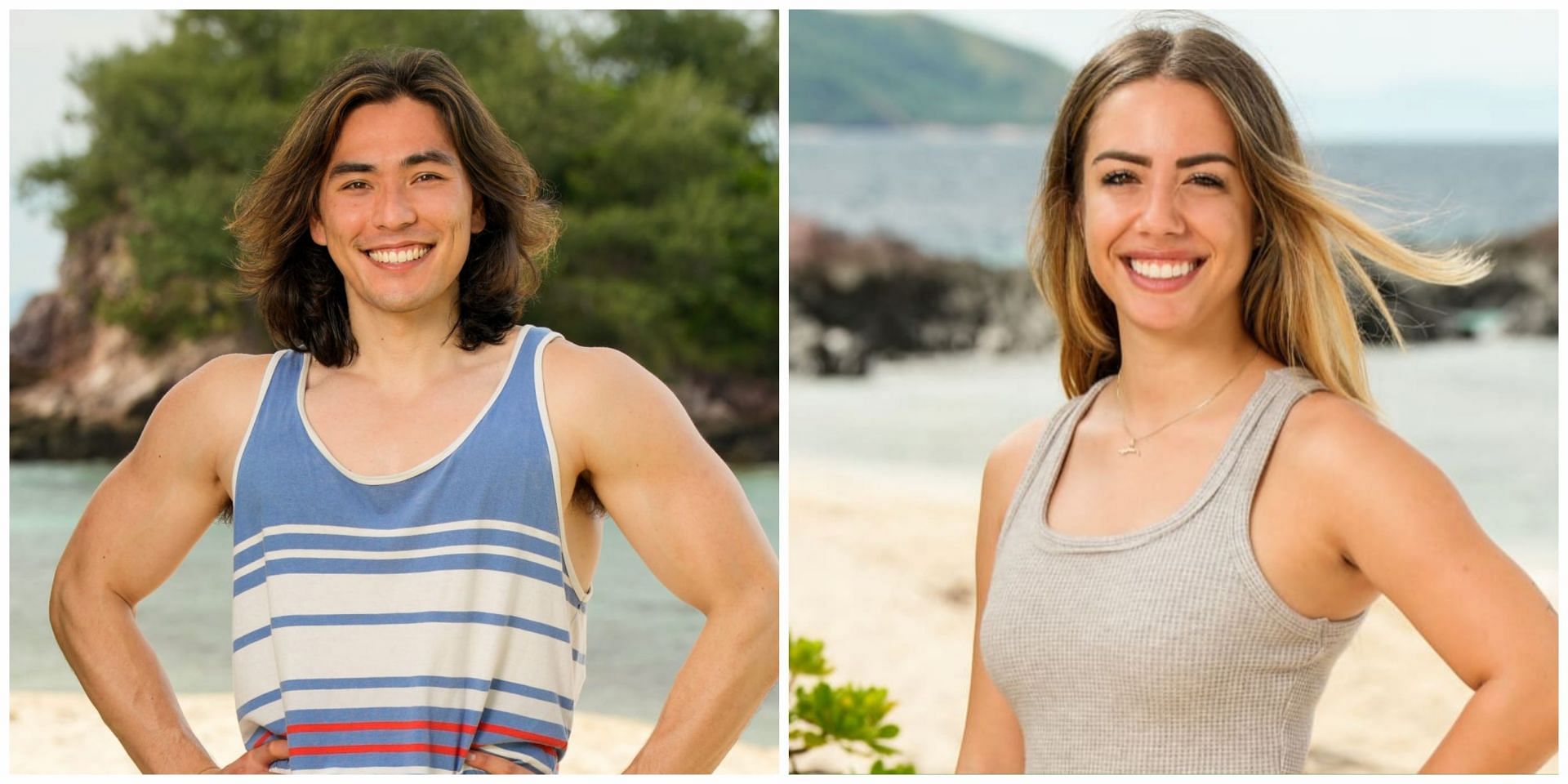 Austin Li Coon and Dee Valladares during Survivor 45. (Image via CBS)