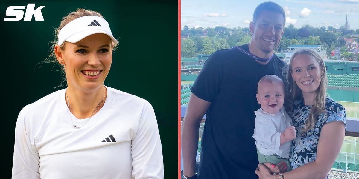 Caroline Wozniacki captures son James