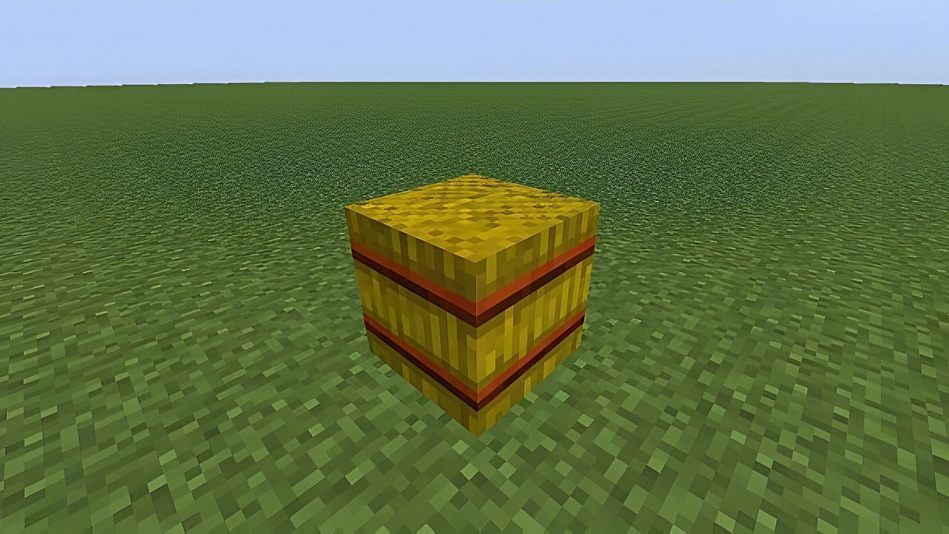 Hay bales have a particularly interesting synergy with Minecraft&#039;s campfires (Image via Mojang)