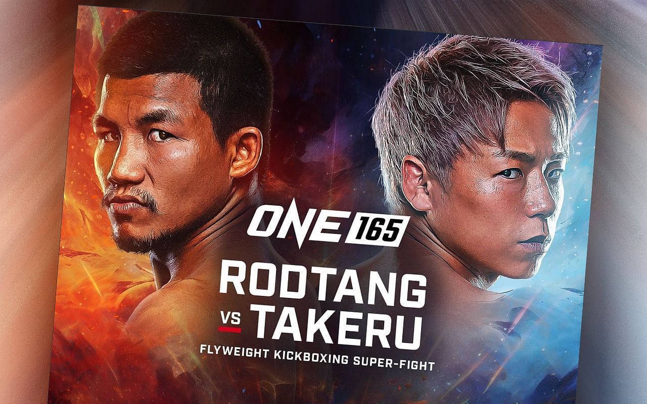 Official fight poster of ONE 165: Rodtang vs. Takeru