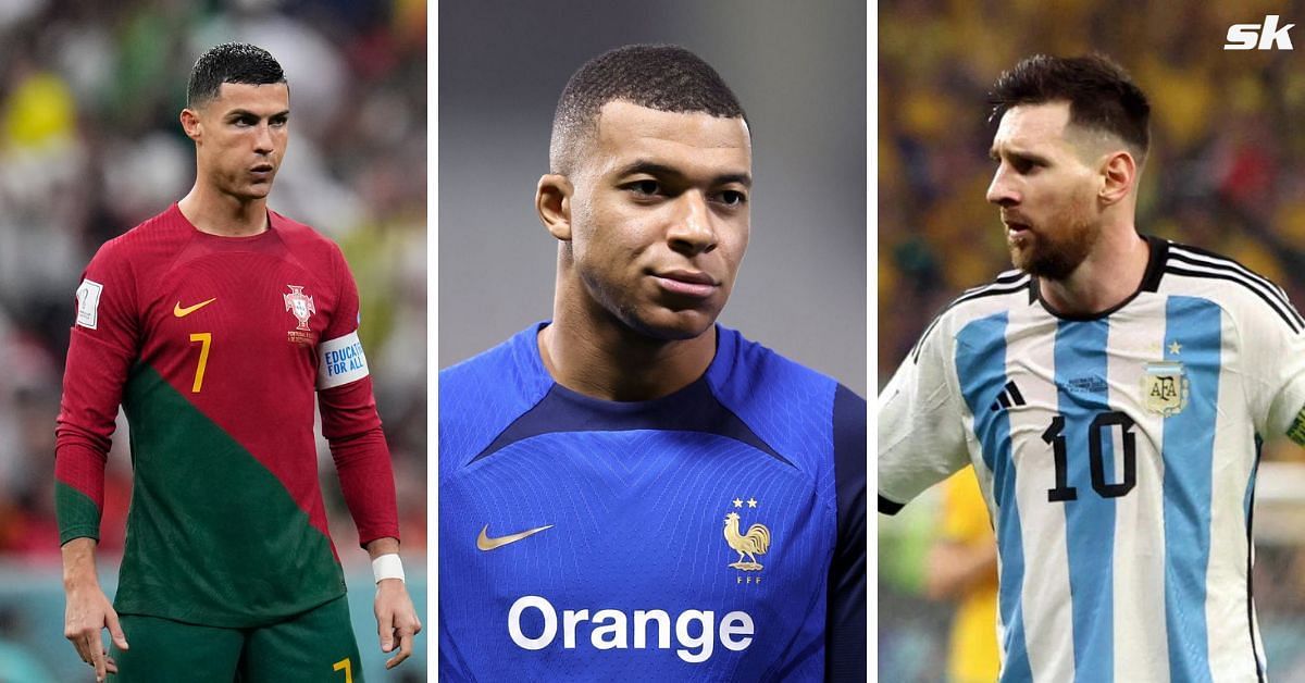 Kylian Mbappe compared to Lionel Messi and Cristiano Ronaldo