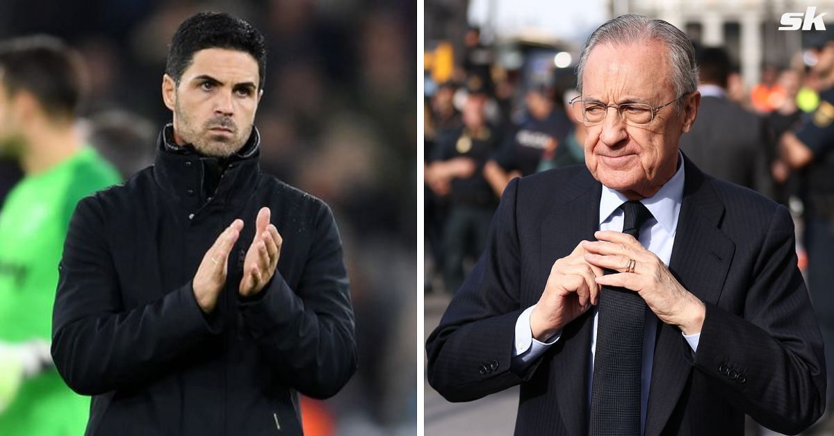 Arsenal manager Mikel Arteta (left) and Real Madrid boss Carlo Ancelotti