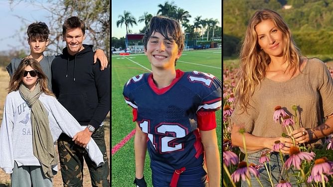 "Watch out, Gronk" Tom Brady, ex-wife Gisele Bundchen marvel at football-playing son Benjamin on his 14th birthday