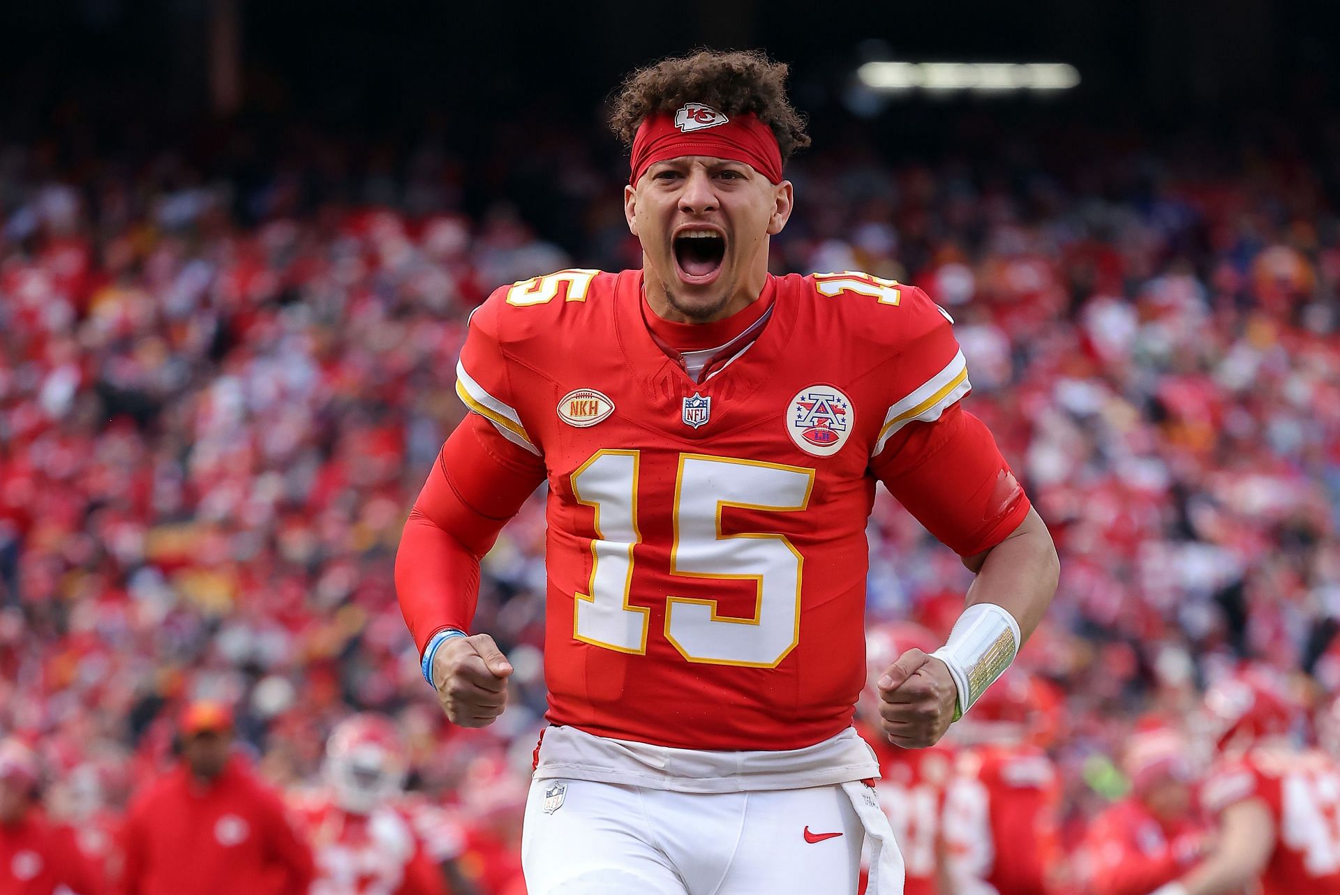 Patrick Mahomes at Buffalo Bills v Kansas City Chiefs