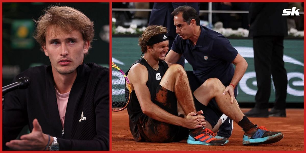 Alexander Zverev suffered a serious injury at the 2022 French Open.