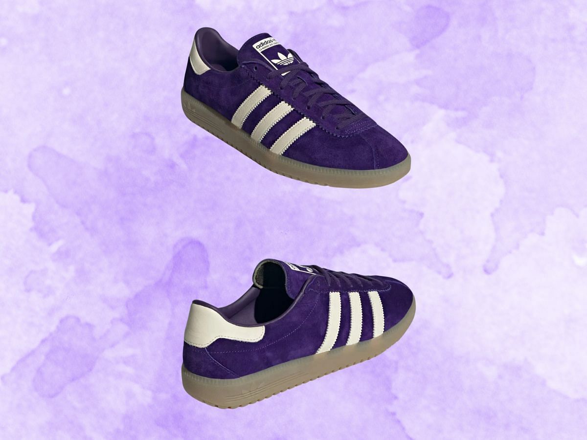 Adidas Bermuda &ldquo;Collegiate Purple/Burgundy&rdquo; sneakers (Image via Sneaker News)