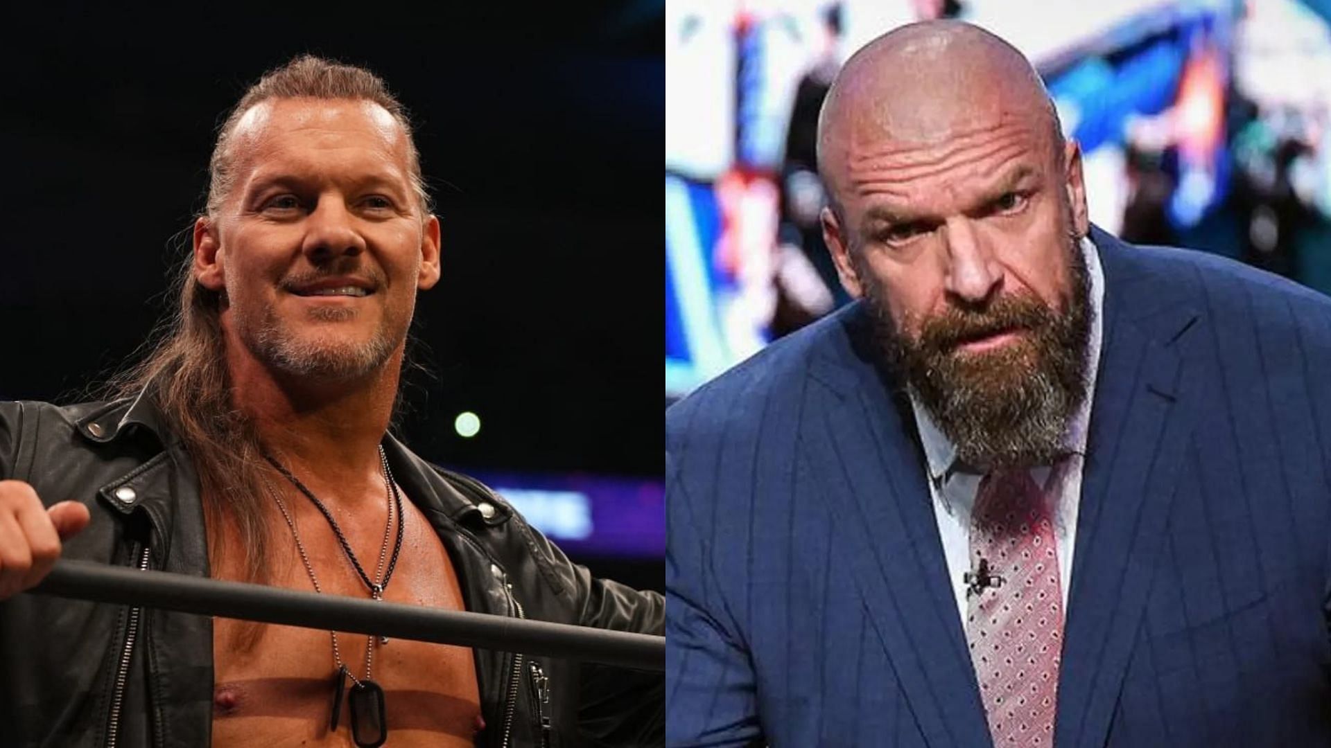 Former AEW World Champion Chris Jericho and WWE Chief Content Officer Triple H
