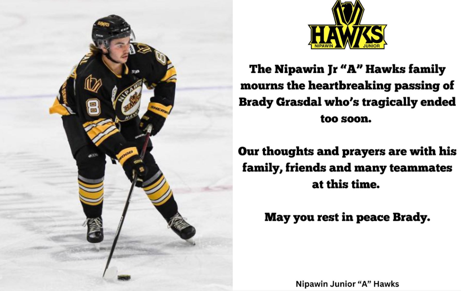 Brady Grasdal cause of death: What happened to former SJHL defenceman?