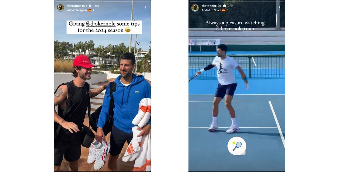 The 24-time Major winner is training ahead of 2024 season in Marbella (via Instagram)