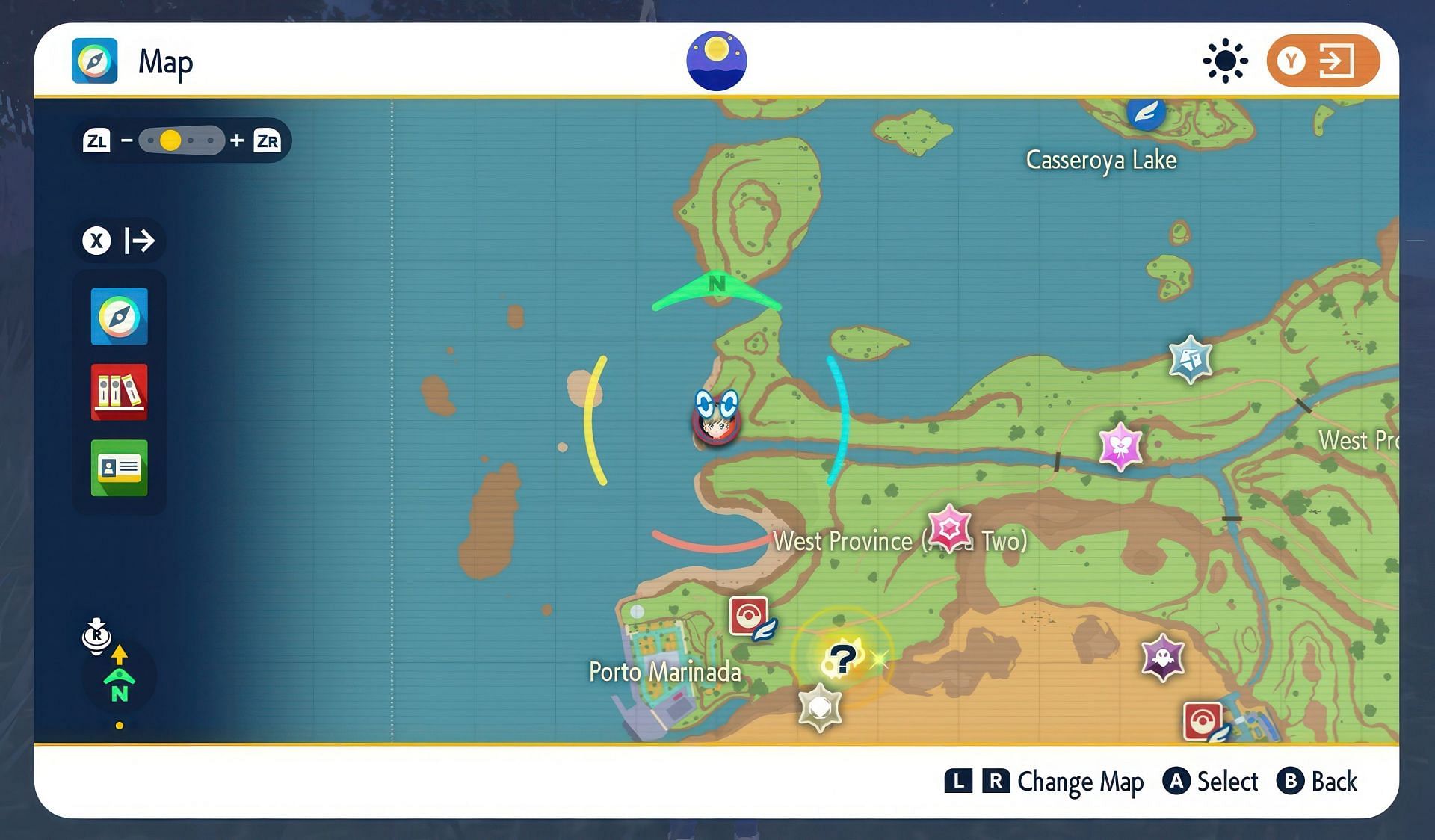 Lunala&#039;s location in this DLC (Image via The Pokemon Company)