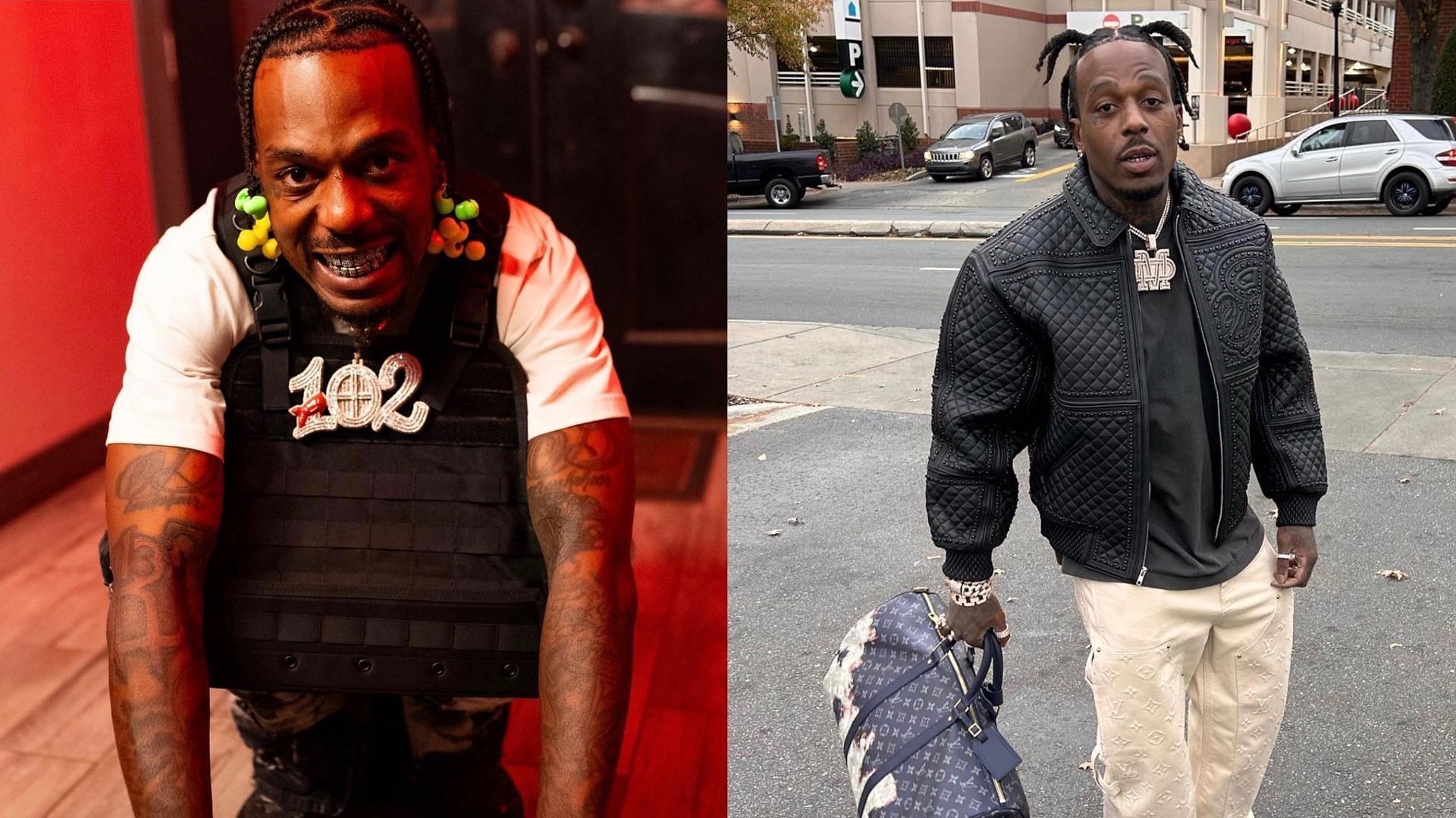 Sauce Walka arrested after high-speed chase. (Images via Instagram/@sauce_walka102)