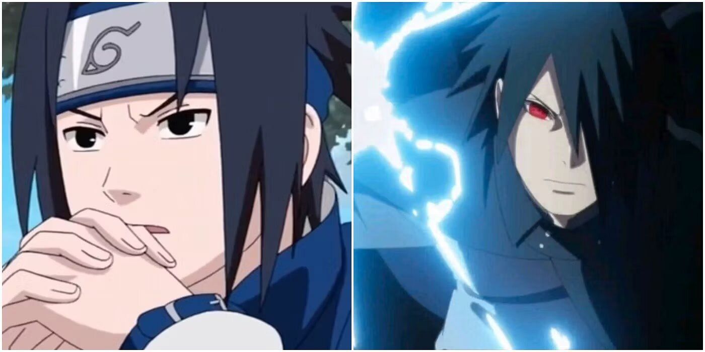 Sasuke over the years in the series (Image via Studio Pierrot).