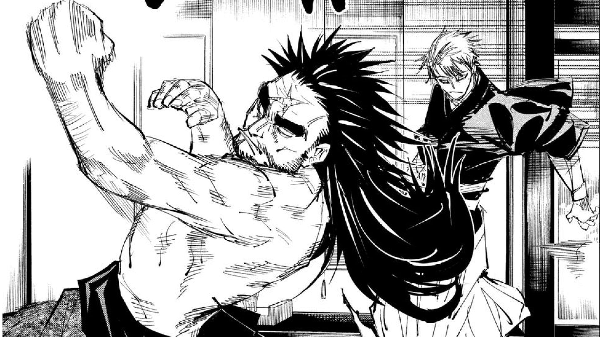 Naoya vs. Jinichi Zen&#039;in in manga chapter 138 (Image via Akutami Gege/Shueisha)