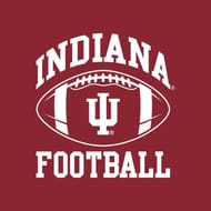 Indiana Hoosiers Football Arch Logo Left Chest Crewneck Sweatshirt - CardinalIndiana Hoosiers Football