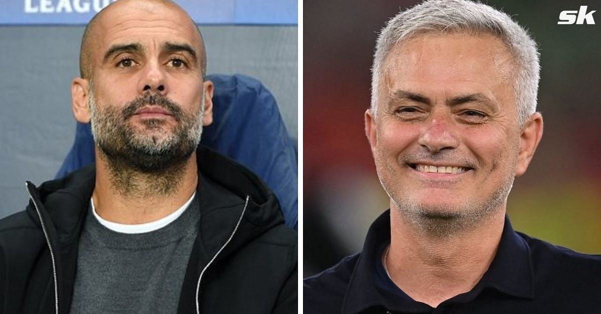 Jose Mourinho and Pep Guardiola, two of football