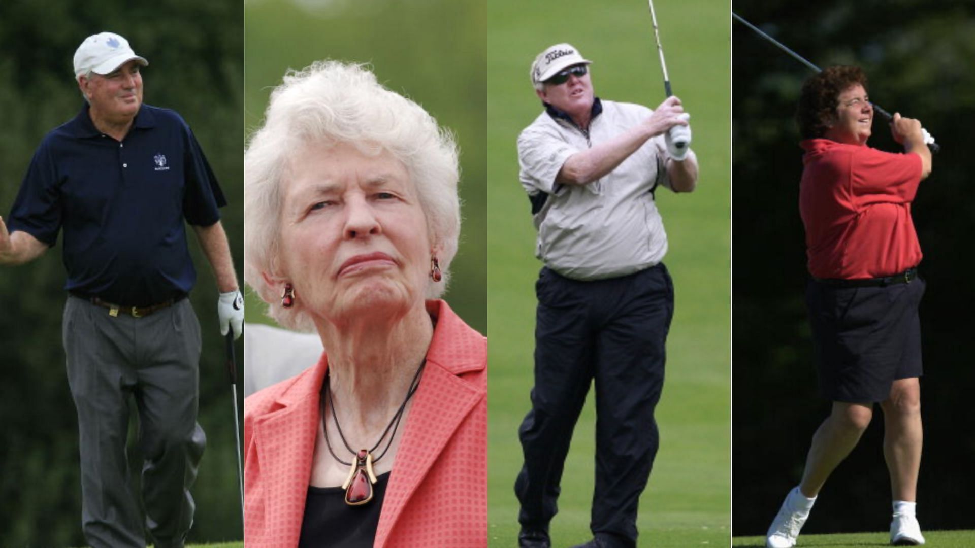Golf legends John Bland, Betsy Rawls, Andy Beans and Dale Reid (Images via Getty)