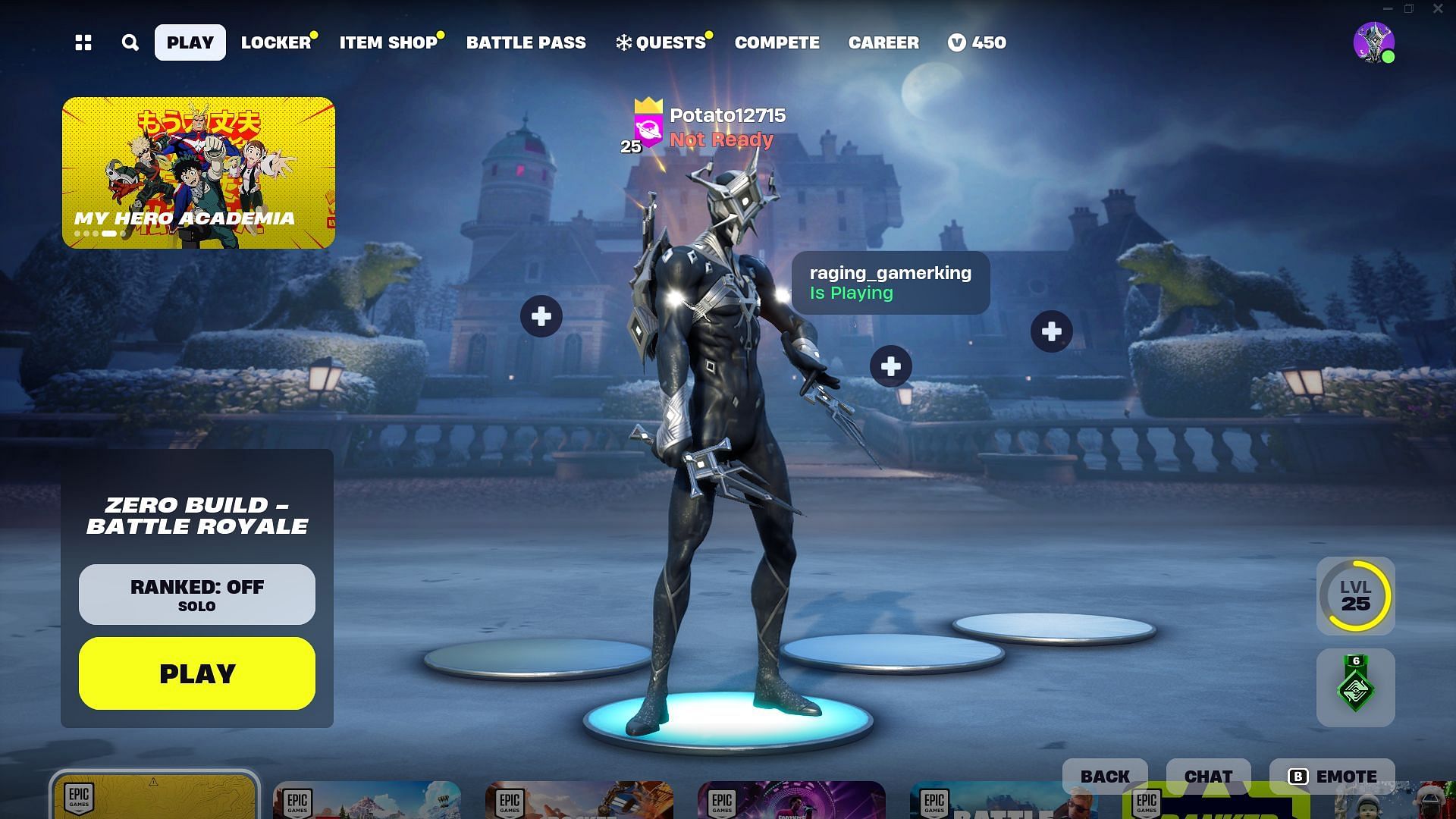 Level 25 in 10 days (Image via Epic Games/Fortnite)