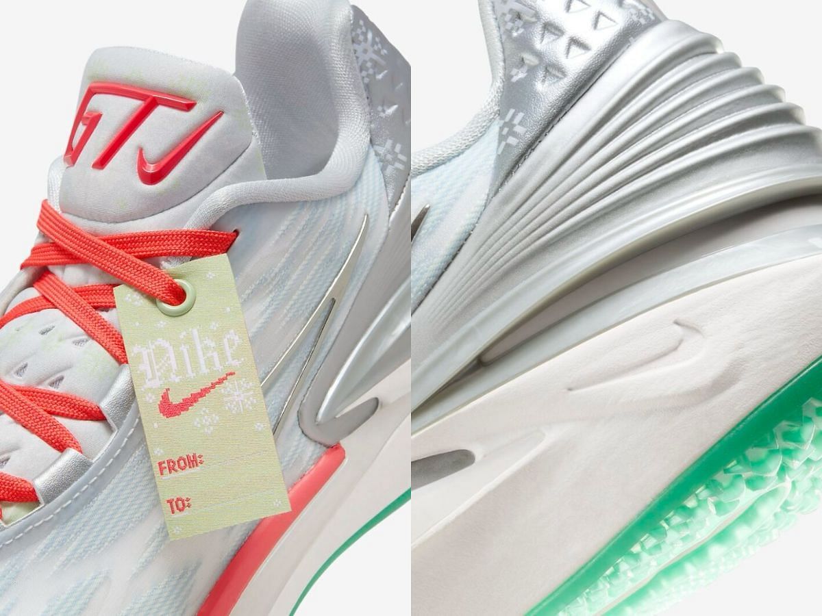 Take a closer look at the heels and tongue areas of the shoes (Image via Nike)