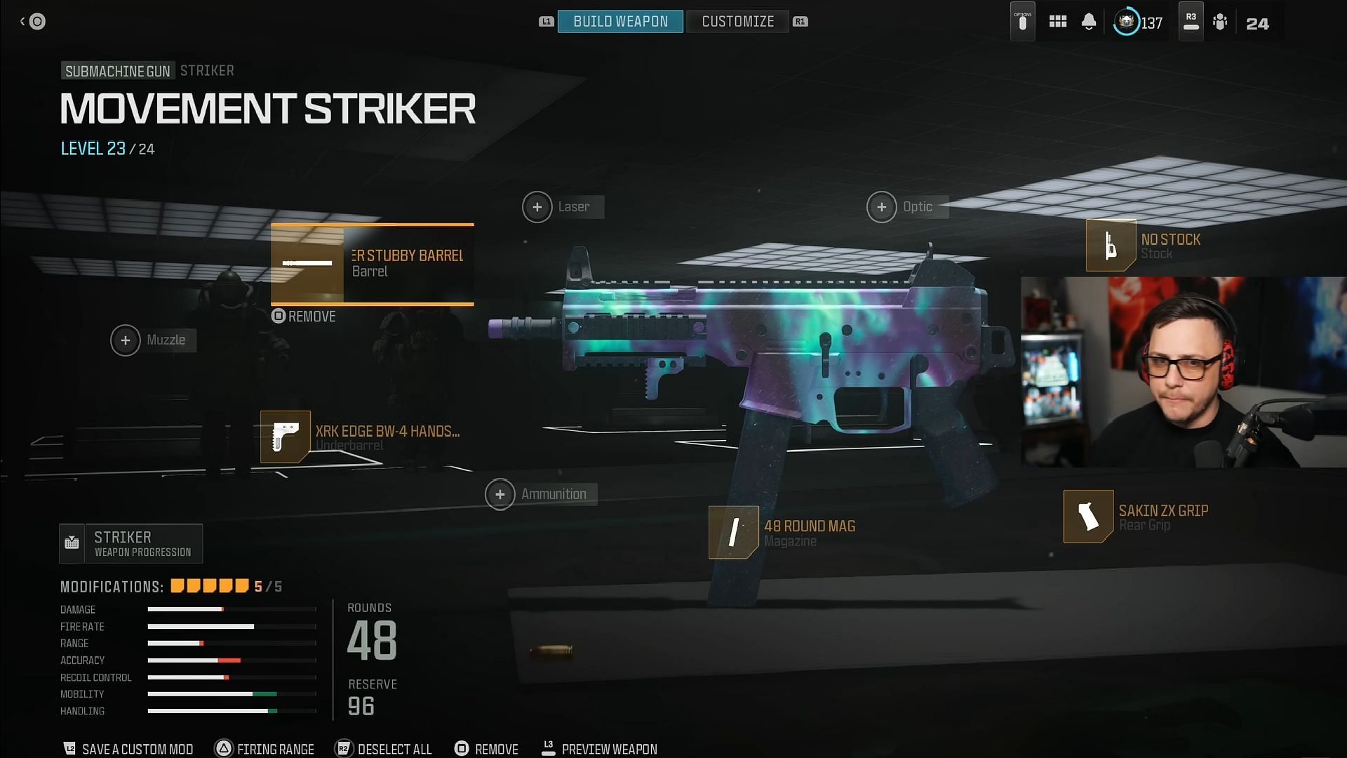 Striker build (Image via YouTube/JGOD)