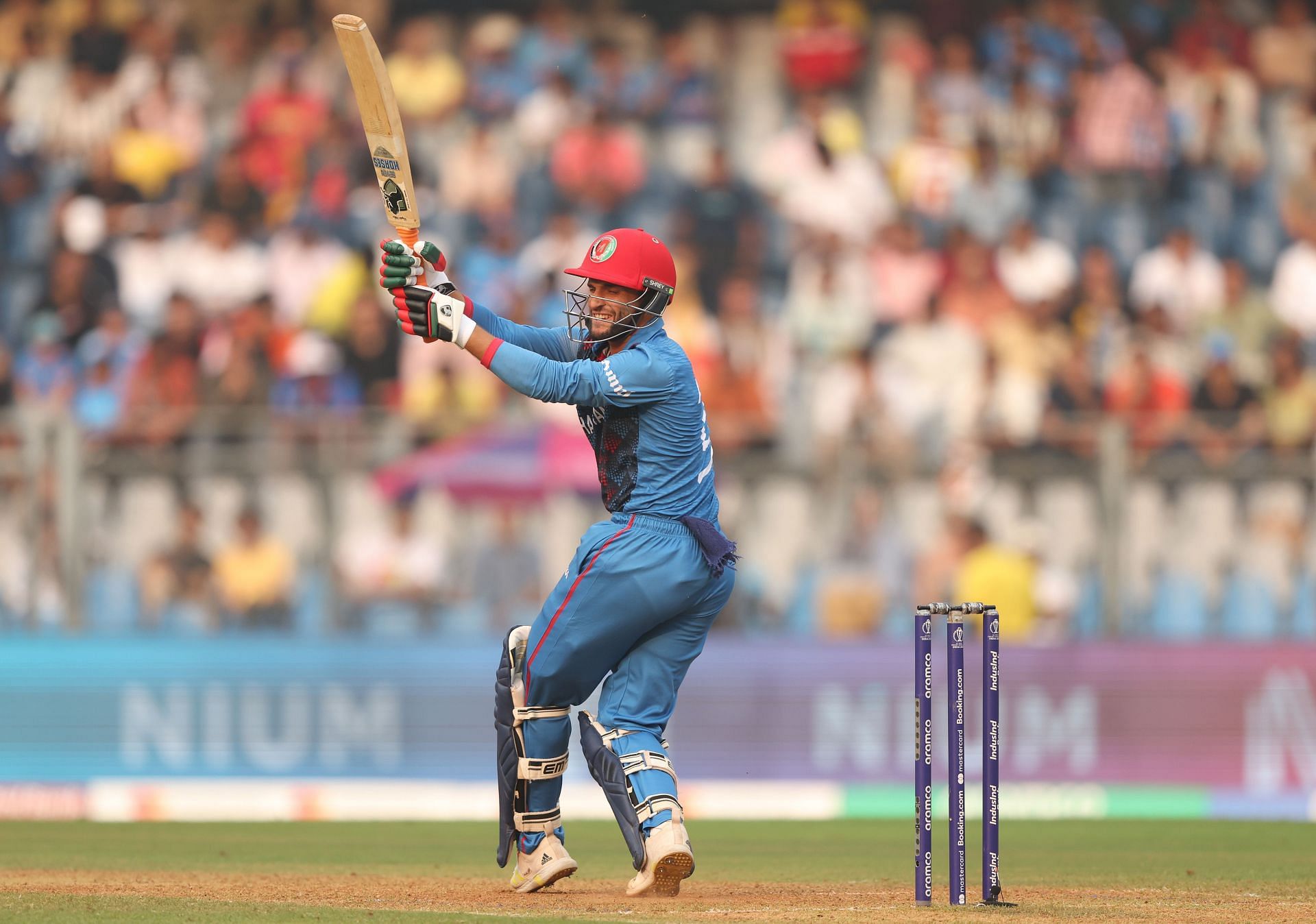 Afghanistan all-rounder Azmatullah Omarzai during the 2023 World Cup. (Pic: Getty Images)