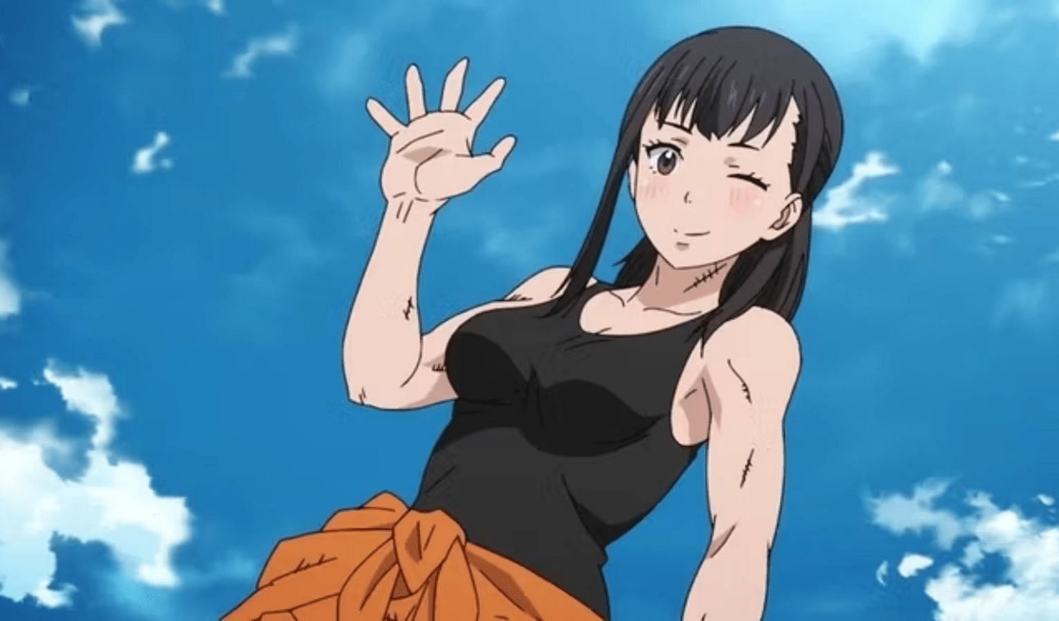 Maki Oze as seen in Fire Force (Image via David Production)