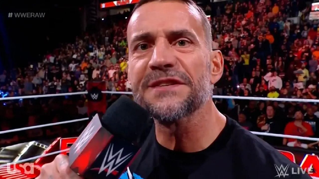 CM Punk cuts a promo on WWE RAW
