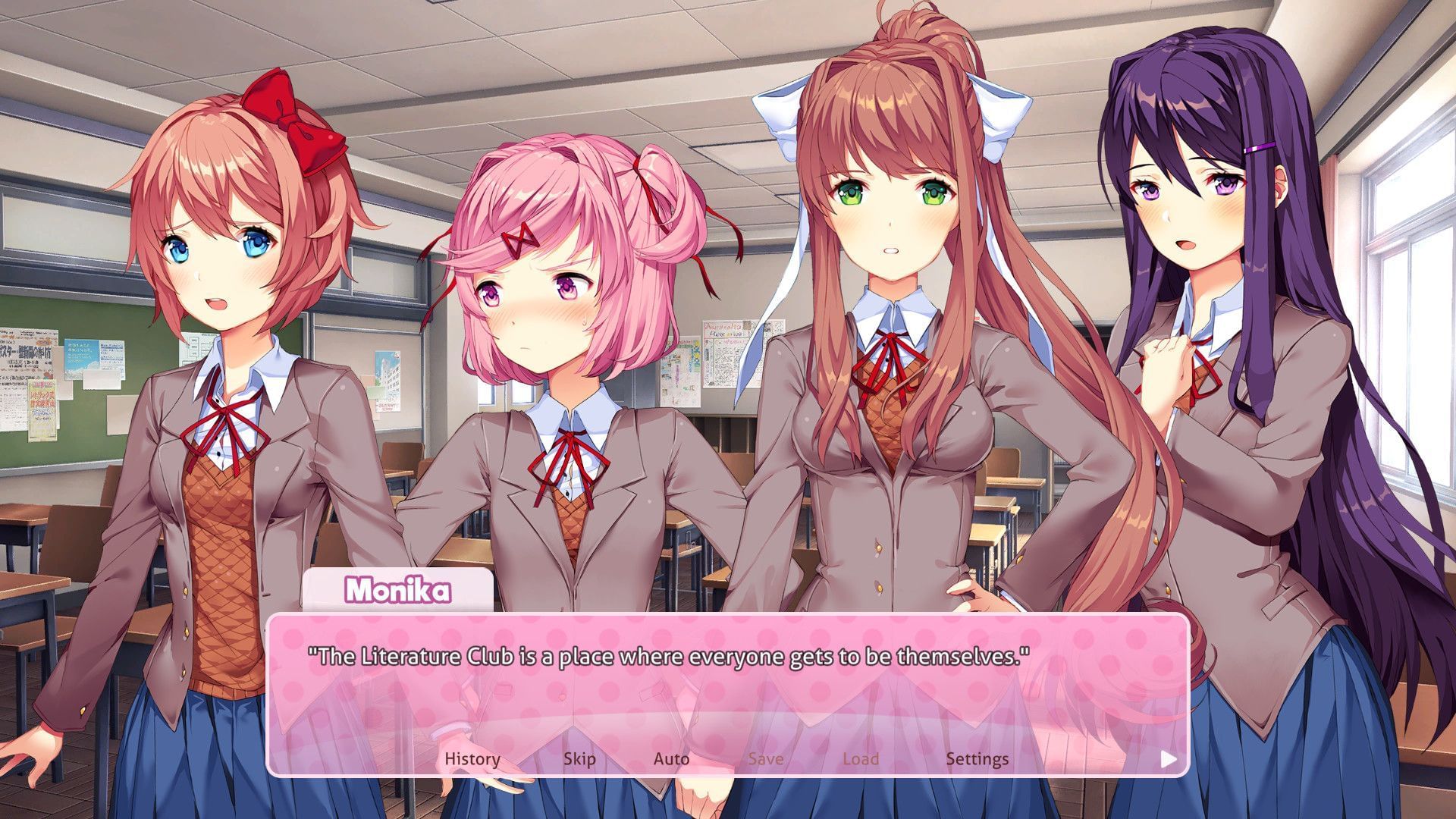 Doki Doki Literature Club! is an excellent psychological horror visual novel, despite its innocent appearance (Image via Team Salvato)