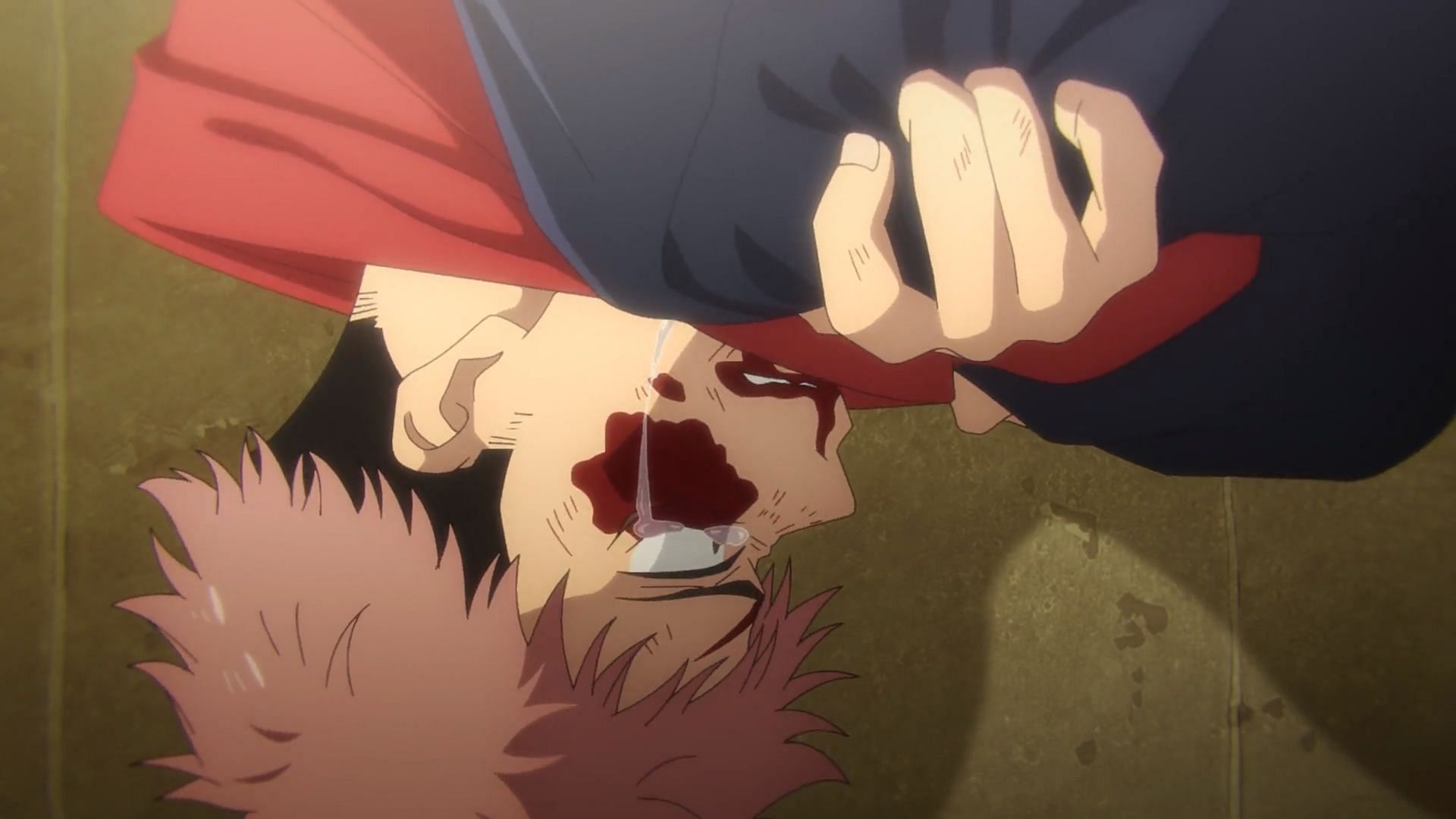 Yuji after being emotionally shattered in Jujutsu Kaisen season 2 episode 20 (Image via MAPPA)