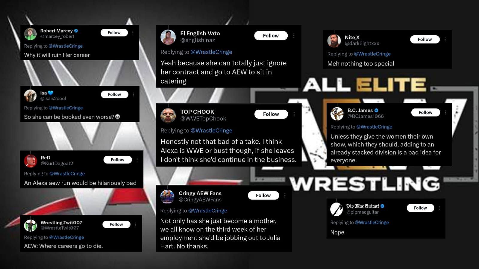 Fans react to speculations of Alexa Bliss joining AEW.