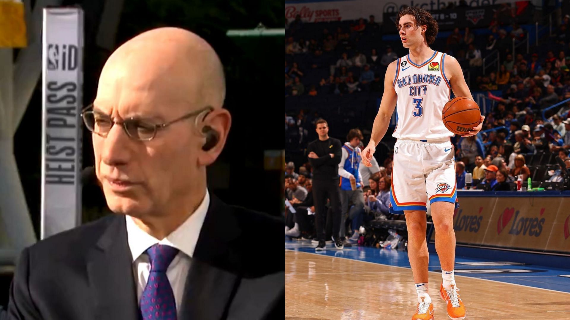 Adam Silver addresses concerns on NBA allowing Josh Giddey to play amid alleged scandal
