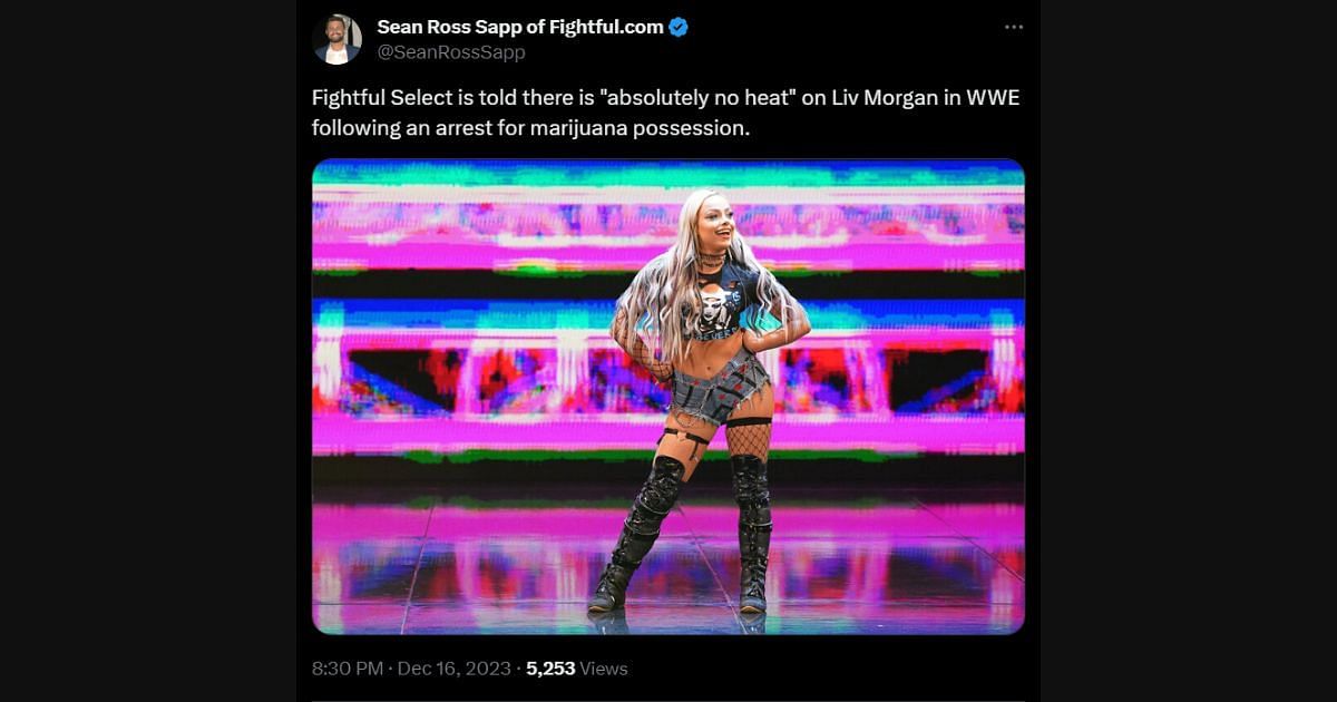 Sean Ross Sapp&#039;s backstage update on Morgan.