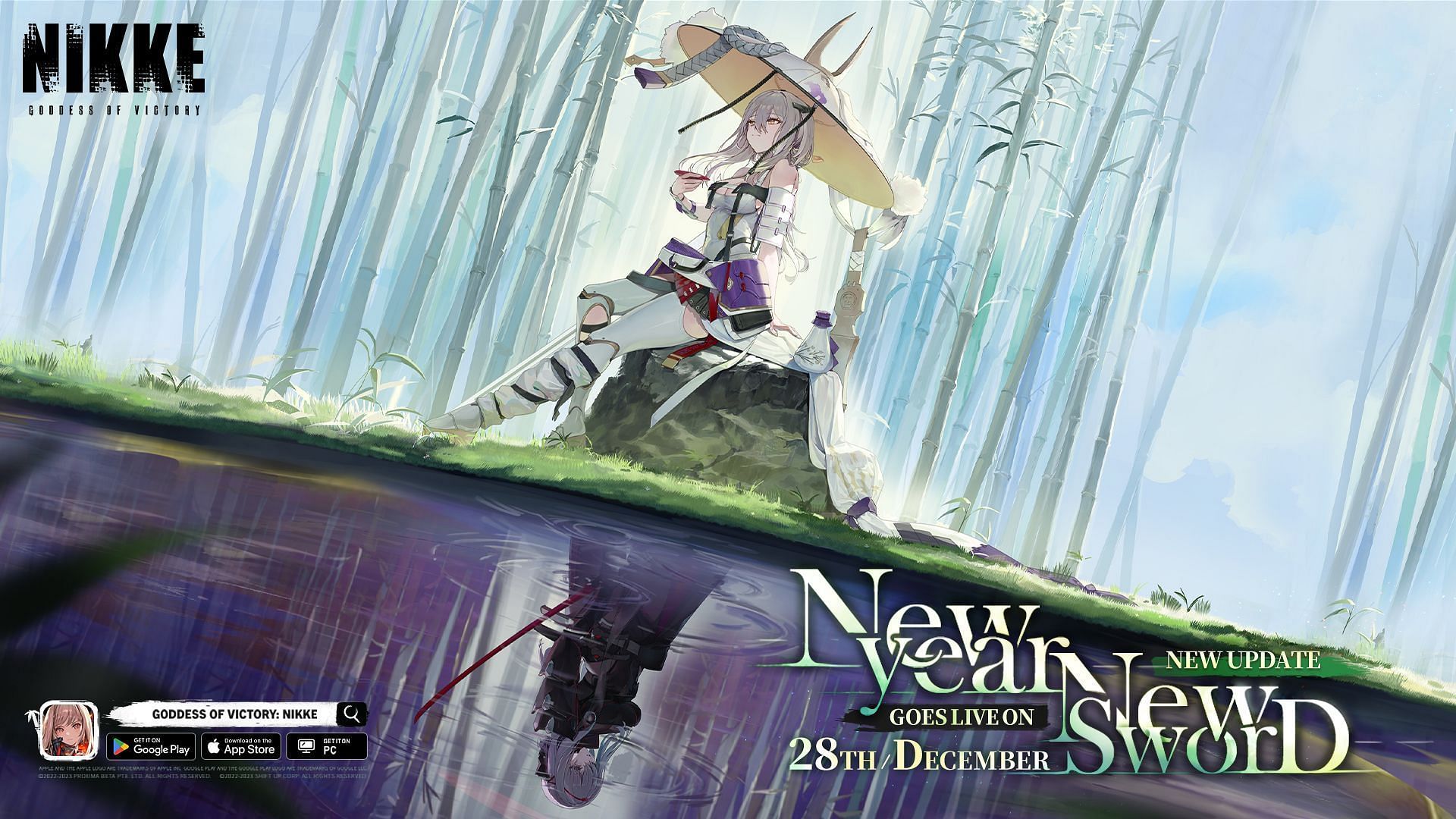 Goddess of Victory NIkke New Year New Sword update will be available from December 28, 2023 (Image via Shift Up)