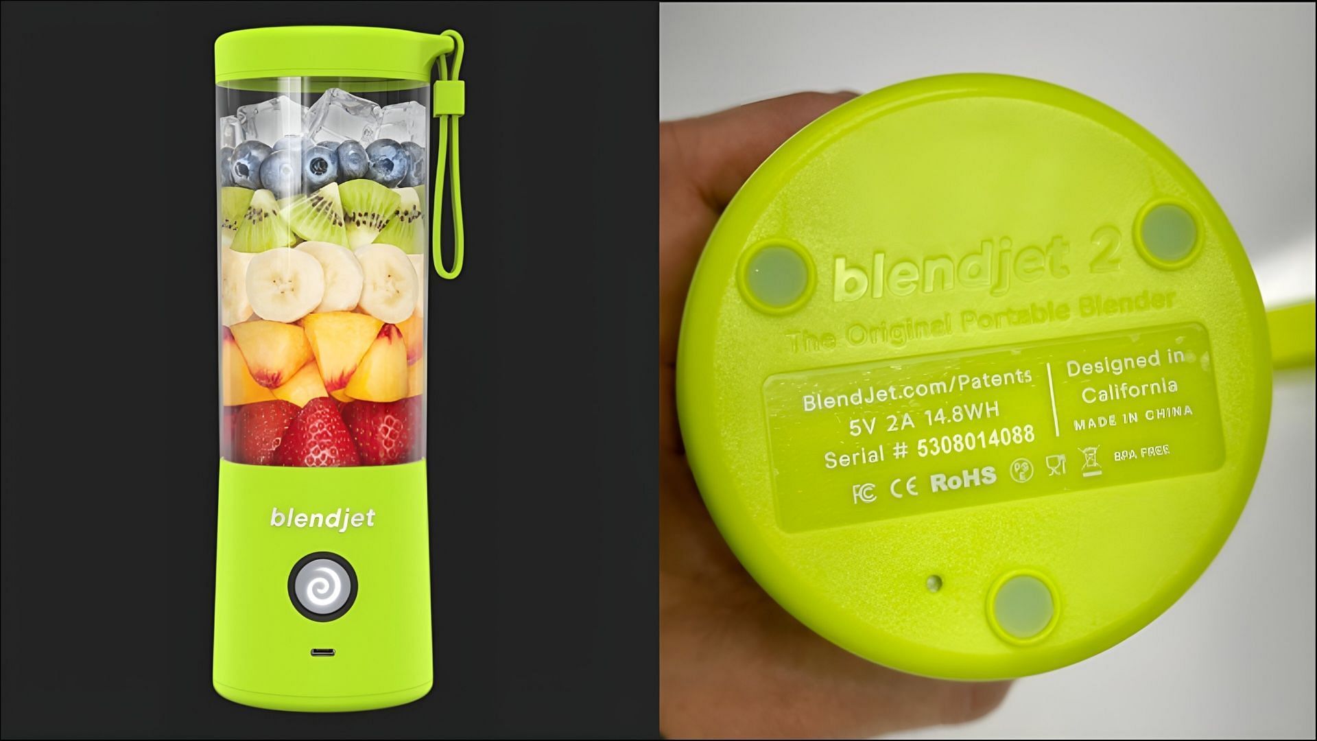 The recalled portable blenders were available in the United States and Canada between October 2020 and November 2023 (Image via CPSC)