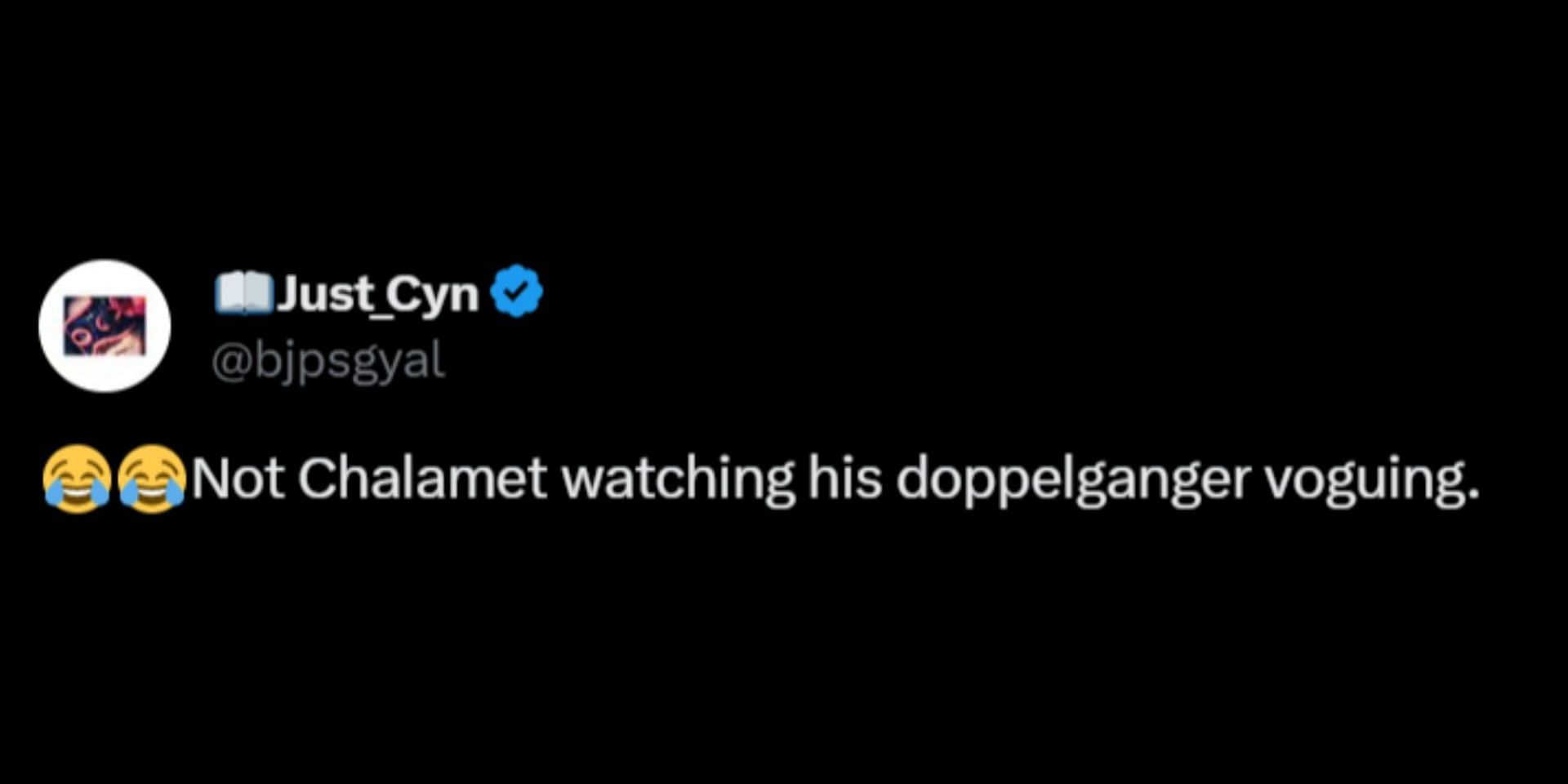 Internet reacts as Chalamet finally watches the viral voguing video of his lookalike. (Image via X/@PopCrave)