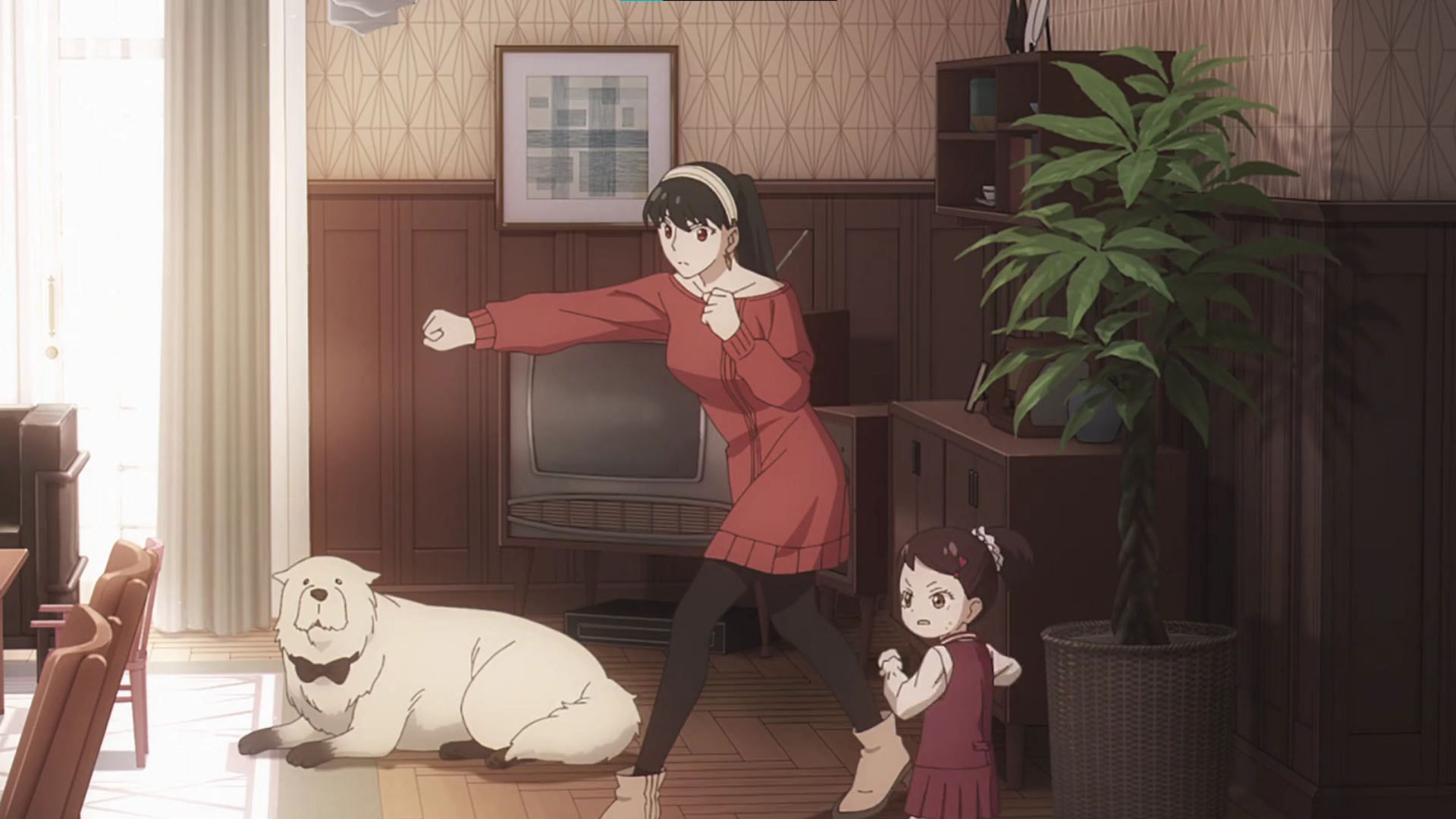 Yor training Becky as shown in the anime (Image via CloverWorks and WIT)