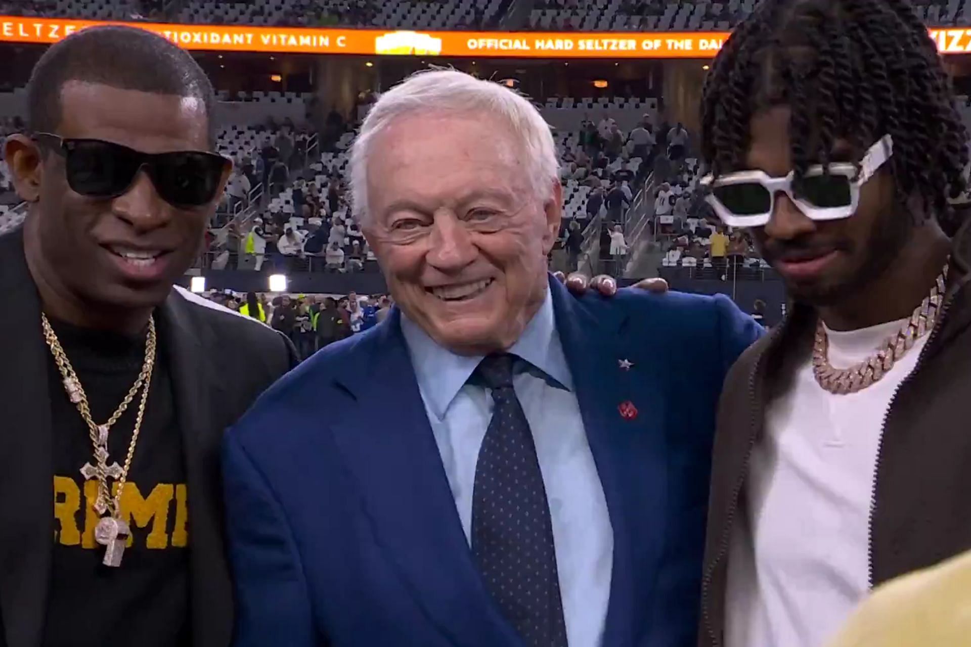 Jerry Jones Meeting With Shedeur And Deion Sanders Leaves NFL Fans ...