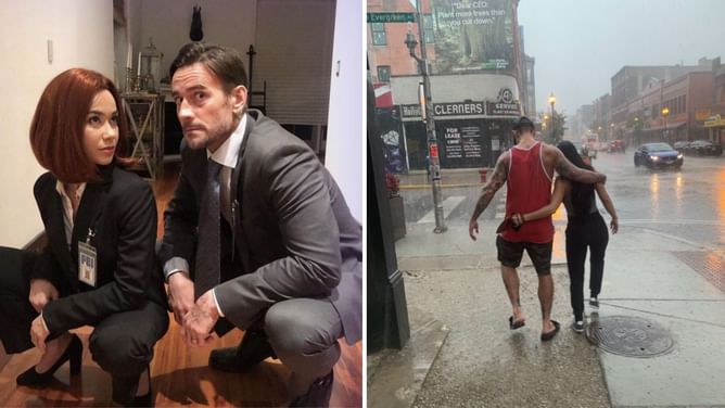 CM Punk sends a message to AJ Lee after a "busy few weeks" in WWE