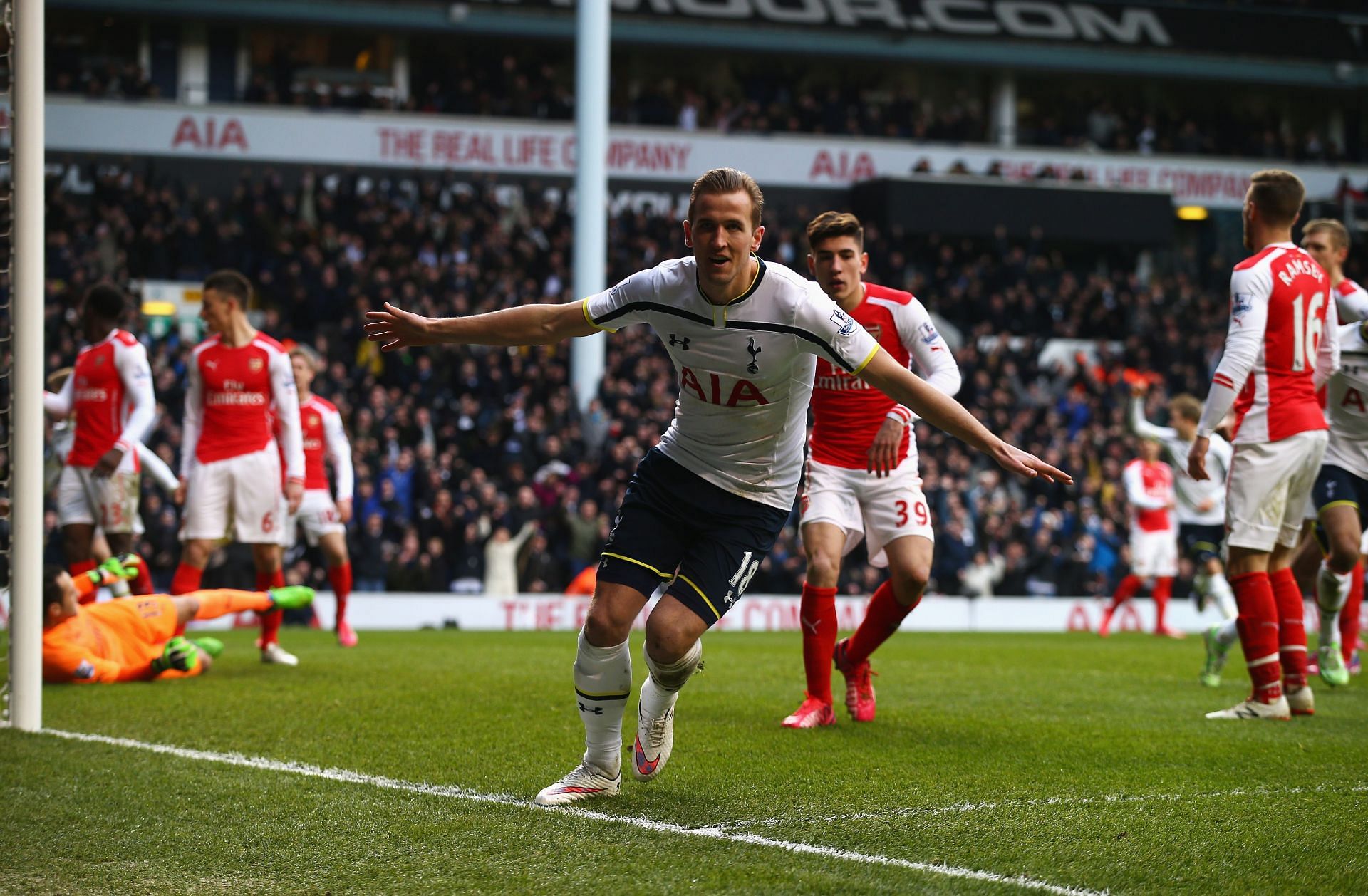 Harry Kane had much joy against the Gunners with Tottenham.