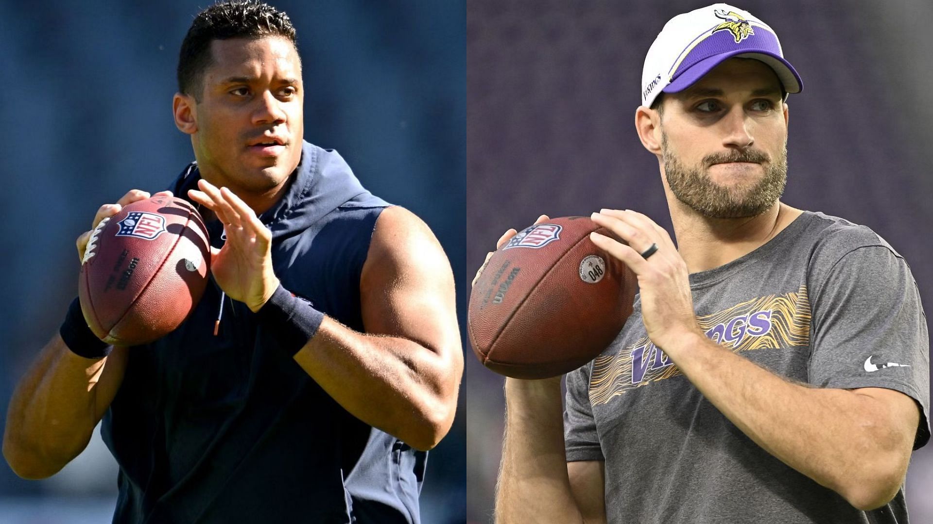 NFL quarterbacks Russell Wilson and Kirk Cousins