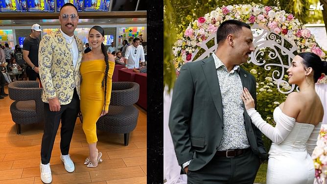 [Photos] Nestor Cortes' wife Alondra shares exclusive glimpses of wild post-wedding bash ft. water guns and glow sticks